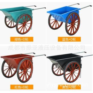 地手推车工力家用建筑加厚搬运载重人劳动262车车实心充气轮胎灰