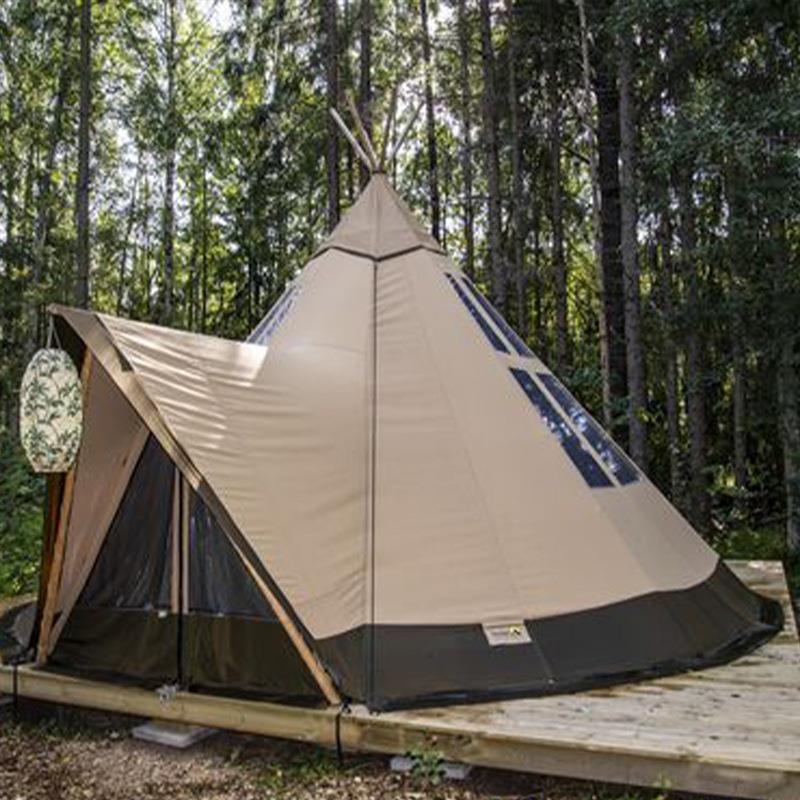 枫tp印第帐篷大型金字塔草帽 户外活动安接待 露TP6S厅营餐酒吧尚