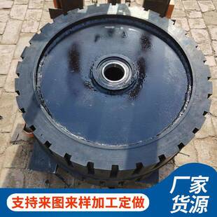 承重轮胎工业重型机场港口货运托运橡胶轮拖车实心胶轮