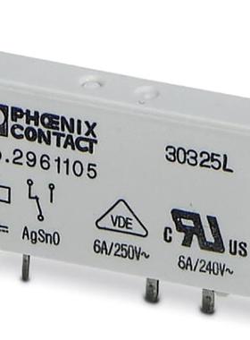 菲尼克斯继电器模块REL-MR- 24DC/21 薄片式货号2961105 1NC
