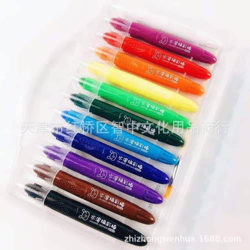 爱好新款OP641系列水溶焕彩棒 旋转式蜡笔 绘画4合1 超顺滑可水洗