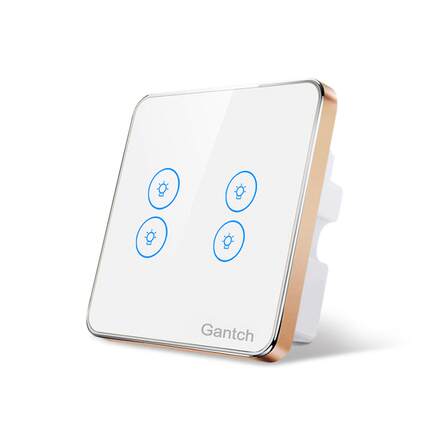 全屋智能家居四路触摸联动场景AI语音远程控制灯光ZigBee