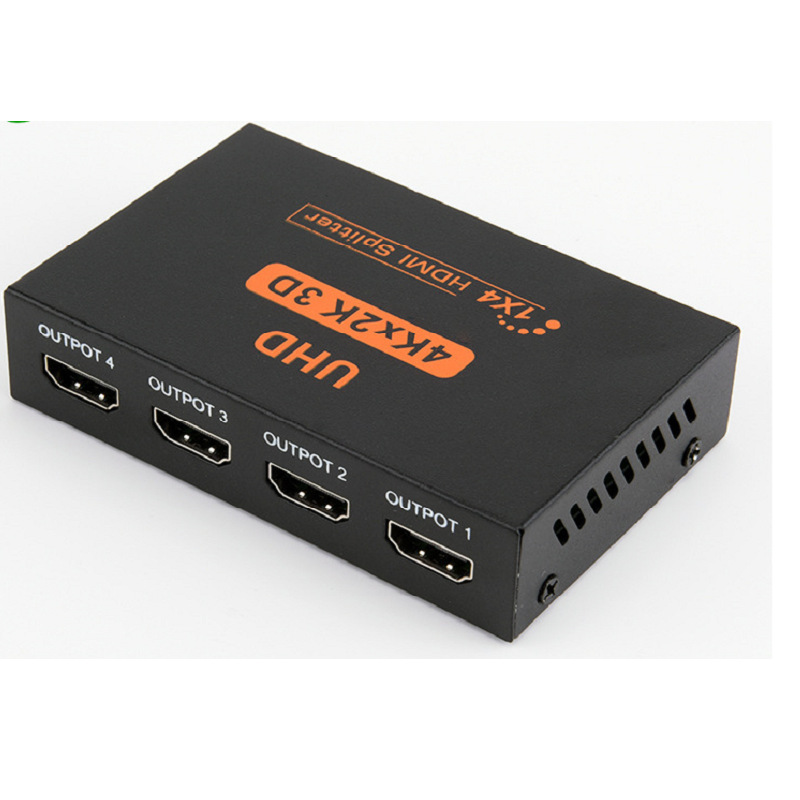 hdmi分配器一分四4k高清1进2出分屏频器电脑讯号源转换显示双萤幕