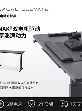 Elevate E5环保桌板黑色LINAK双电机160KG大承重可定制免费安装