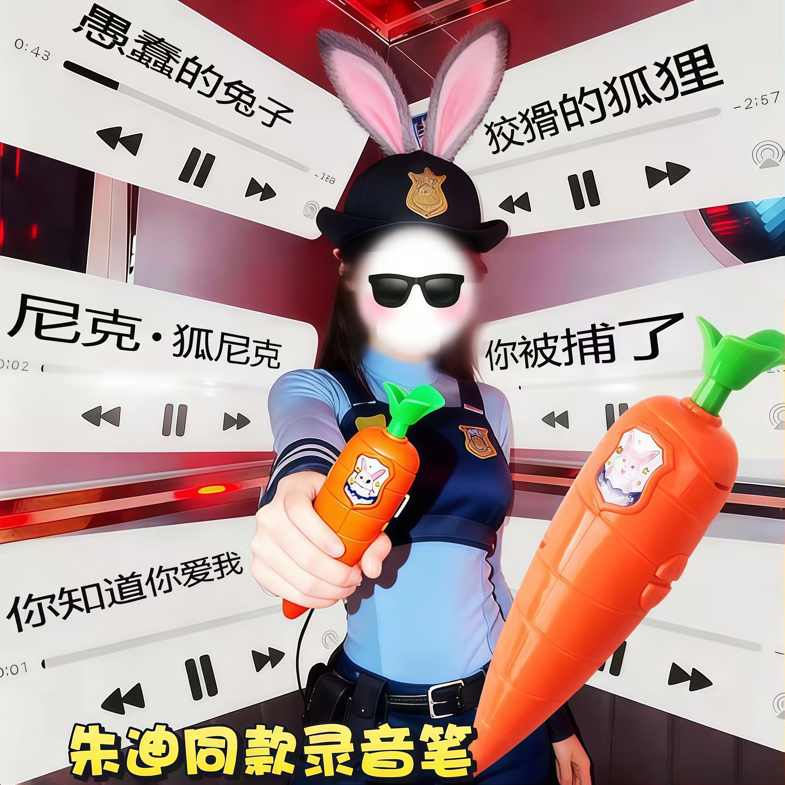 疯狂动物城2朱迪尼克录音笔