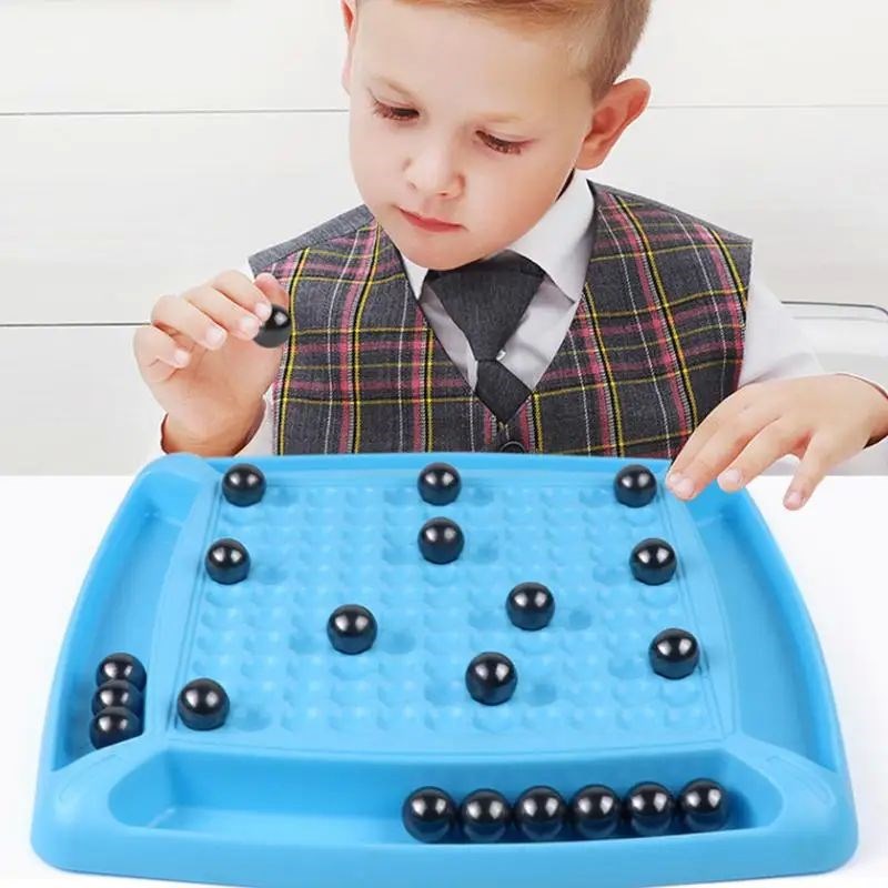 Puzzles Magnetic Game Chess Magnets Stones OBattle Table Boa