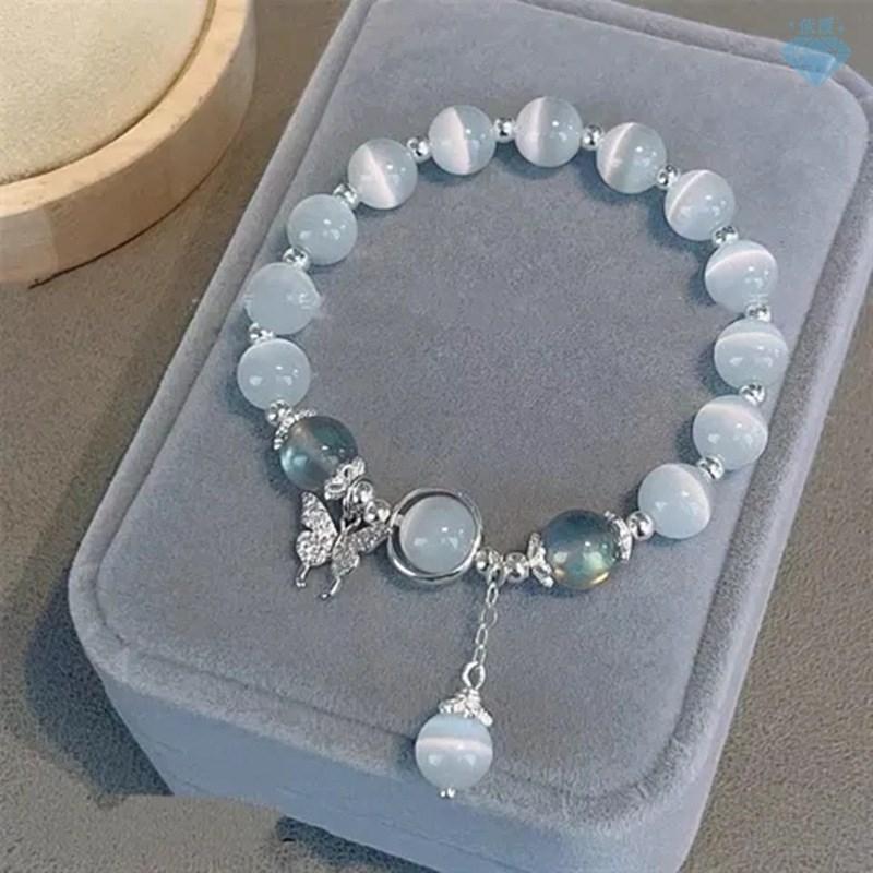 Moonstone Crystal Bead Moon zPendant Bracelet Jewelry Gifts