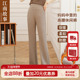 STORY 江南故事时尚 妈妈装 JIANGNAN 中老年女士玫瑰条加绒微喇裤