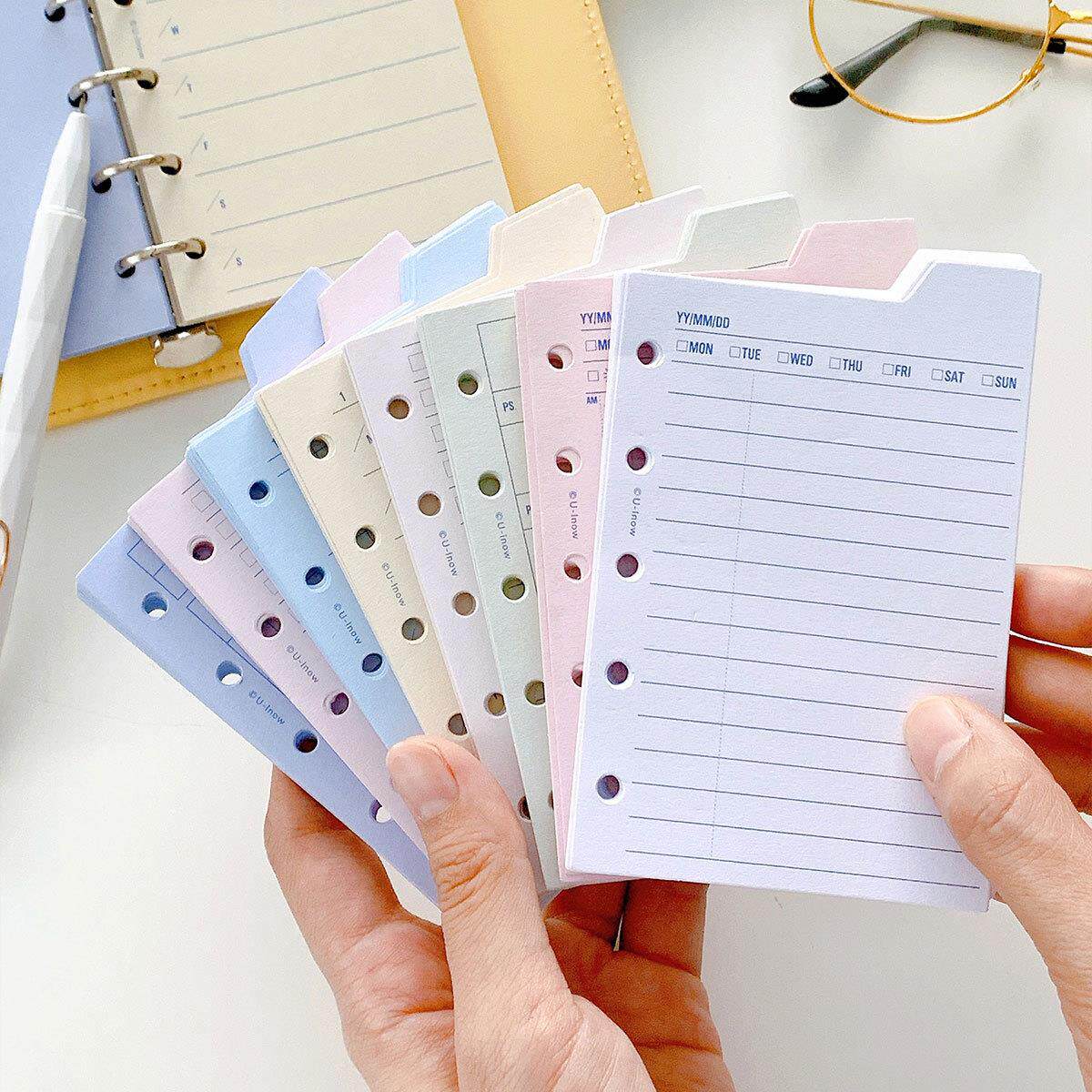 M5活页内页带索引基础功能每日计划月计划周计划todo打卡清单便签