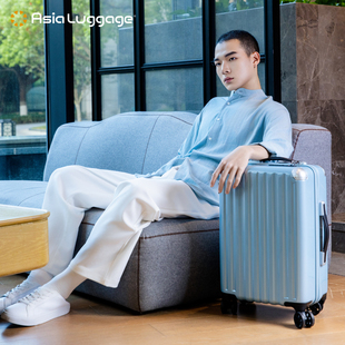 箱 行李箱女休闲密码 Asia Luggage日本拉杆箱6008登机轻便时尚