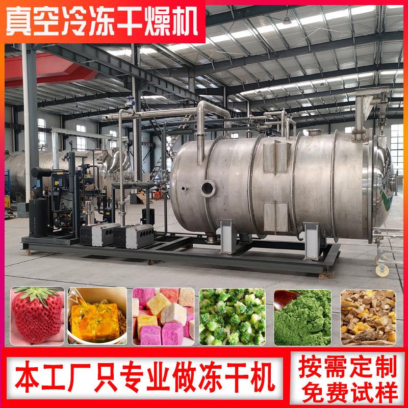 冷备干燥机 苹果柠檬片真空冻冻QOU干机 加工干茶粉设 脱水干燥冻