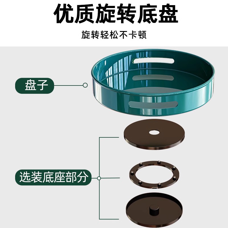 可旋转调料置物架厨房调味品收纳盒家用神器台面架子用品大全