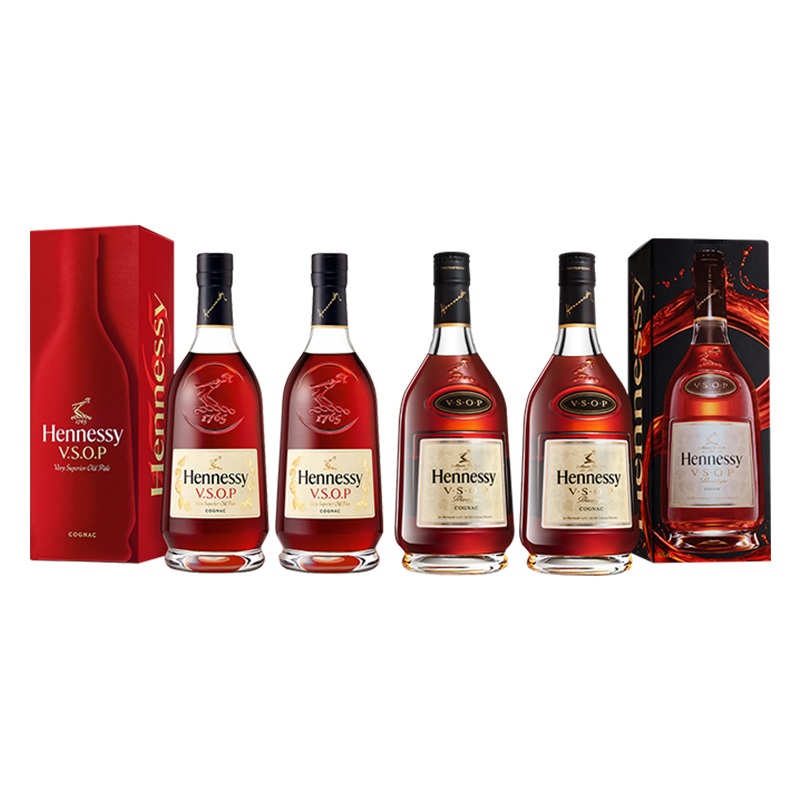 【4瓶装】轩尼诗VSOP700ml 新老包装 法国进口洋酒干邑白兰地