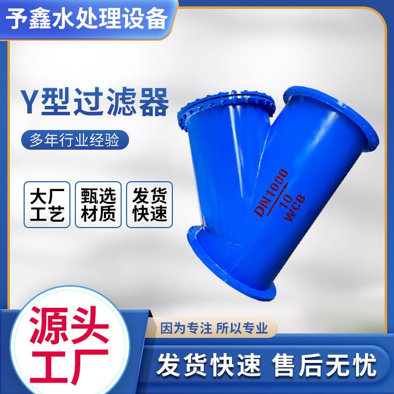 碳钢不锈钢焊接Y型大口径过滤器管道除污器提蓝式法兰连接过滤器