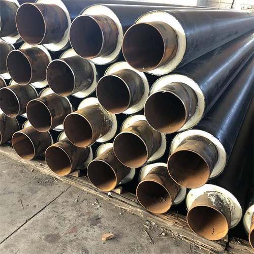 预制直埋保温钢管钢套钢蒸汽保温管直埋聚氨酯保温管厂家