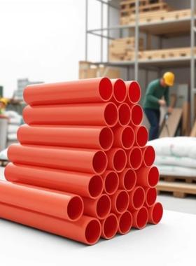 mpp电力管电缆保护管拖拉直埋电力穿线管预埋电缆排管110橙色