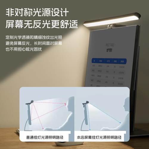 显示器电脑灯台灯屏幕护眼led柔和挂灯补光灯拾音律动氛围