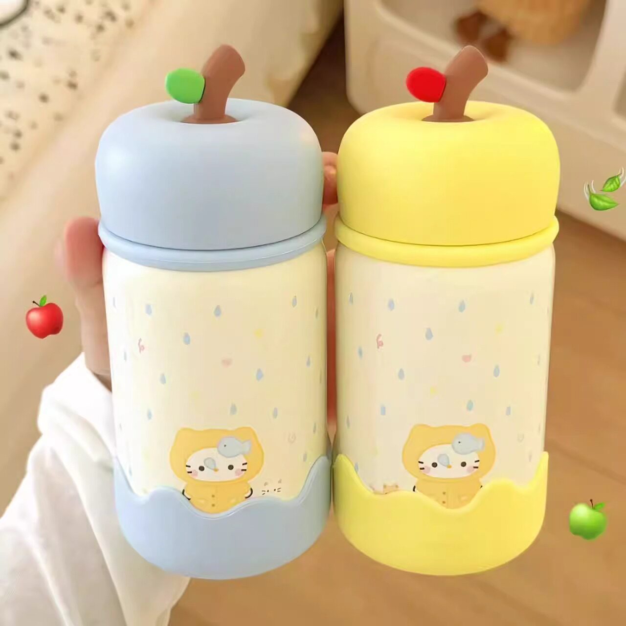 ins风新款卡通女生水杯高颜值学生便携316不锈钢保温杯小巧可爱