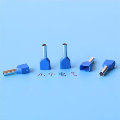 TE412管型压接线端子TE4管009双线铜线耳0TE4018针形预绝IRN缘冷