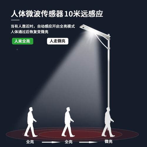 江门照SYI明立式一体化太阳路灯超组亮家用大功能率模景庭观院灯