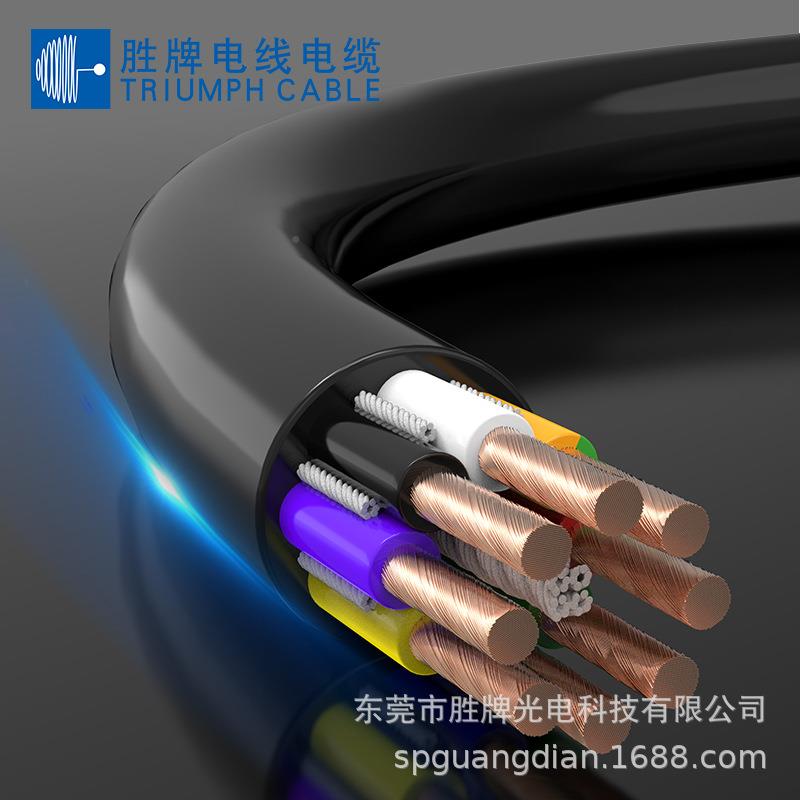 高强弹度PVC耐YLQ弯折缘30万次特殊性0体绝TRVV2*1.5MM自动化设备