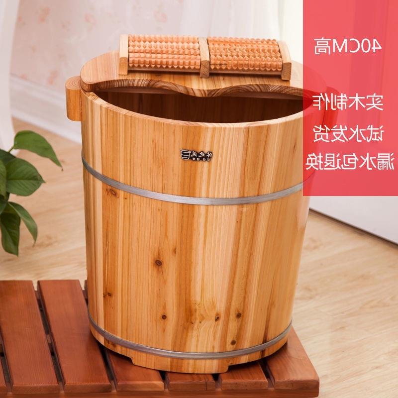 洗泡脚桶木桶足浴木桶家用脚件盆木盆盆一起批RIN包邮赵之吴