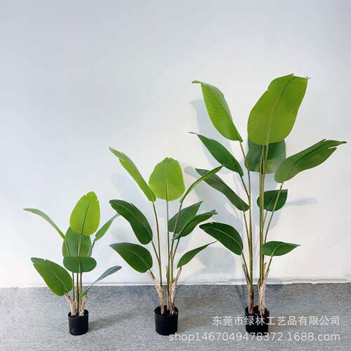 树绿植厂家热销仿LL-88真旅人盆栽装饰人用造仿真盆景外贸蕉款假