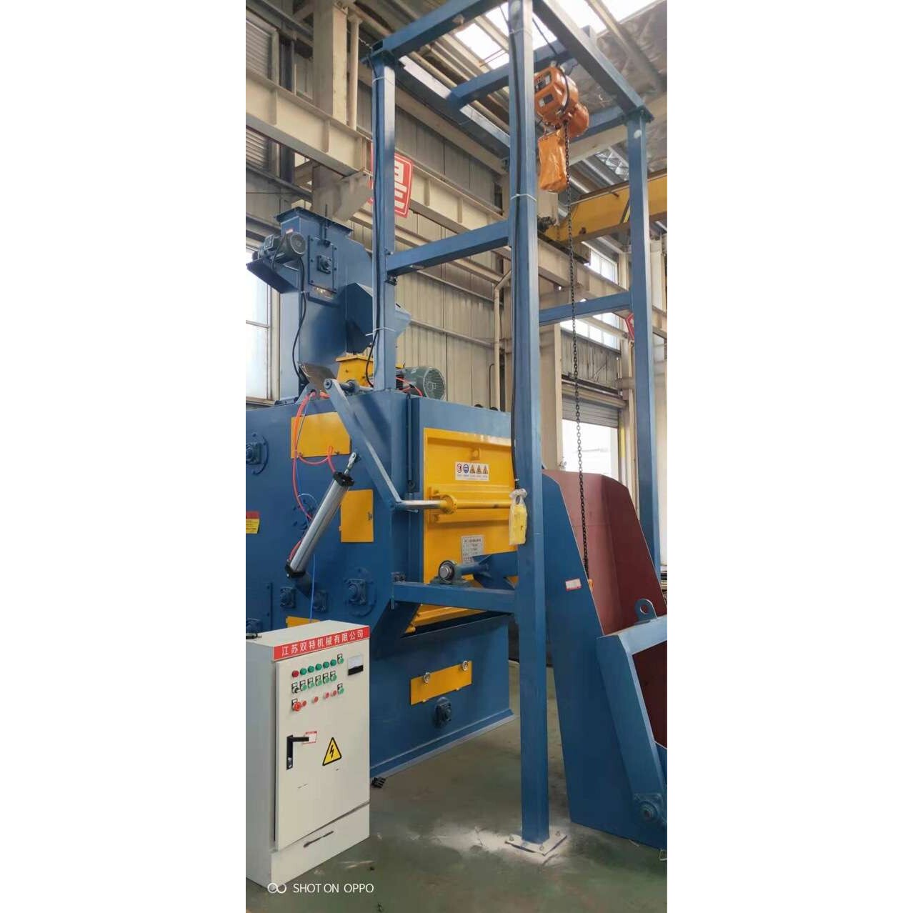 供应小型履带式抛丸机q3210表面清理强化清除氧化皮 q324抛丸机