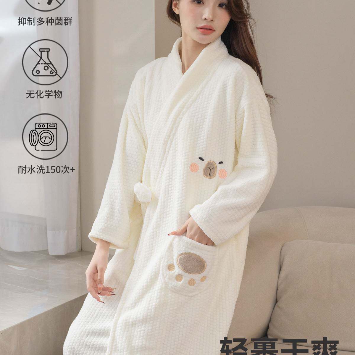 浴巾浴袍女款可穿式2025新款比全棉纯棉吸水速干裹 全身 大人成人