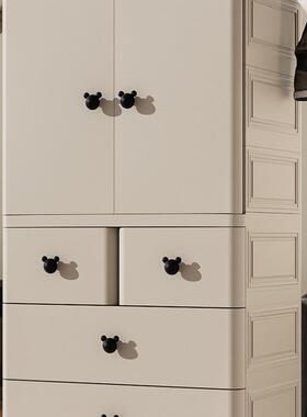 加厚儿童纳衣柜F989T7JT简易宝宝小衣橱儿家物用卧室衣服婴储柜收