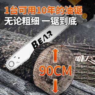合伙熊油锯伐木锯专业级汽油锯家用切割锯木头手持木工专用链条锯