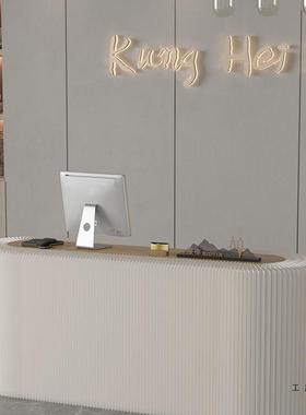 前台迎宾台接待展移动吧台置物柜多折叠前台F97697TS桌层置物架柜