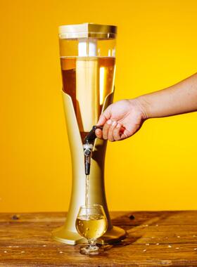 酒店用品LED彩灯3啤Ldd半盏果汁桶网红酒七塔精酿酒炮KTV冰分饮料