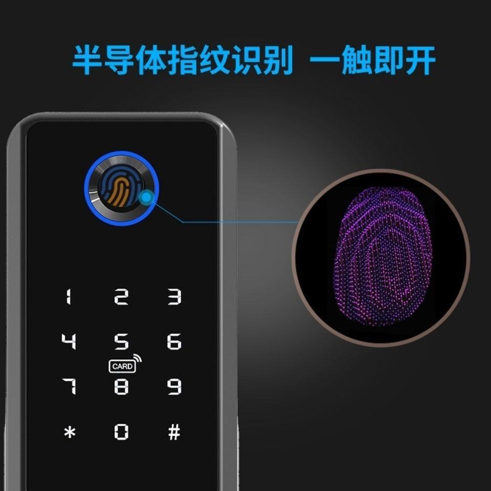 防水免布线双面指纹刷卡密码一体智能门禁家用户外遥控老式改装锁