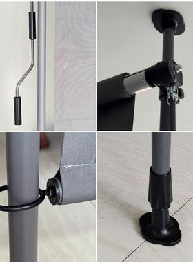 免XMV打孔升安手摇降遮阳挡风帘户外阳装台院庭伸缩便捷屏风厂家