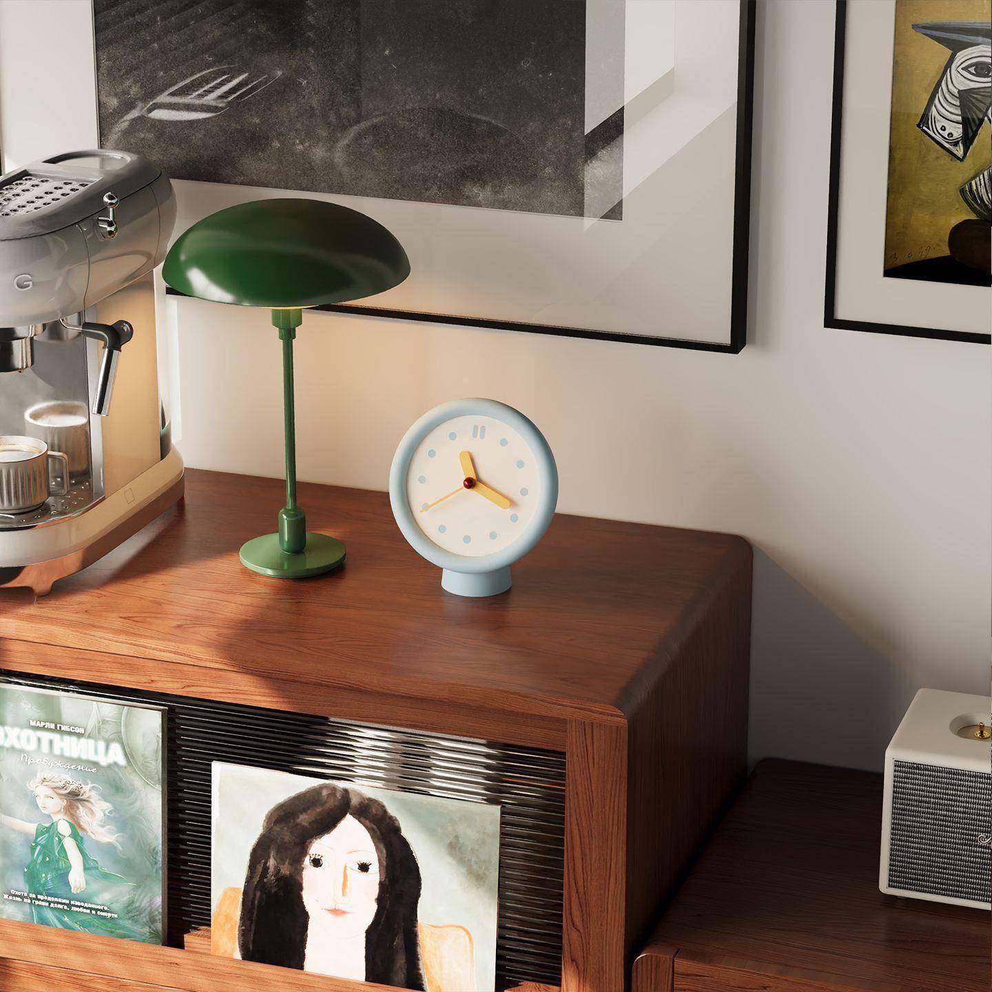 复座古钟表创意简约饰时钟卡通挂表挂钟家庭卧TC3-7室装面装桌饰