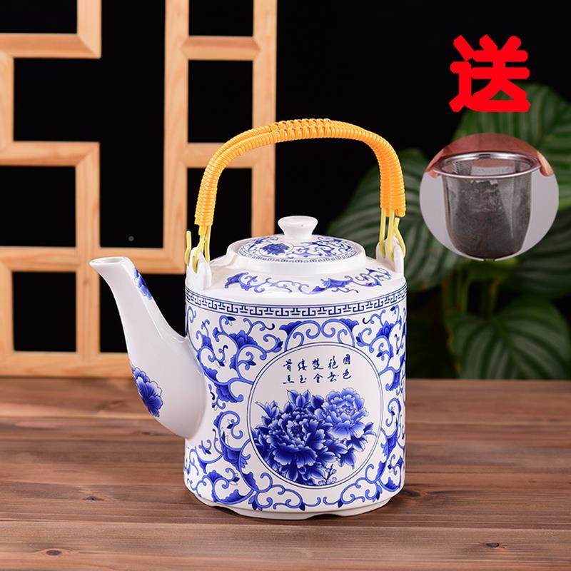 陶瓷凉泡开水壶家瓷用耐高温冷水壶容量过滤大QGZ茶壶老式器提梁,纺织面料/辅料/配套,纺织机械配件,淘宝优惠券,粉丝福利购,淘宝优惠卷