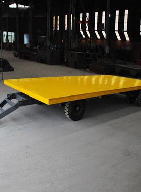 牵引式平板板拖车重型搬运40吨轮转ESV加长拖挂后挂四向牵引平拖