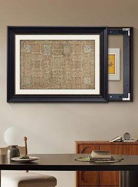 法中OEU古风电电表箱装式饰式画免打孔餐厅美复古配电箱源盒遮挡