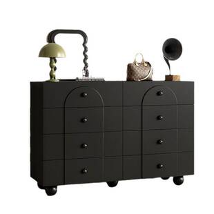 法式奶油风斗柜抽屉柜现代简约客厅沙发边柜电视旁边柜储物收纳柜