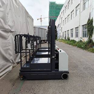 普尔夫全自动高空取料机电动拿货机平台移动升降机仓库登高梯厂家