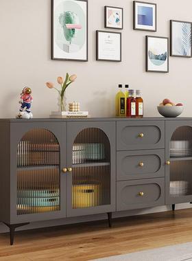 餐边现代简约柜客厅靠柜墙置物茶用水酒柜家边柜F5M7THMJ桌子收纳