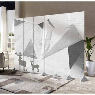 屏隔断客双面风折YSPF0003叠移动办公室内简约式 卧室遮挡欧现代家