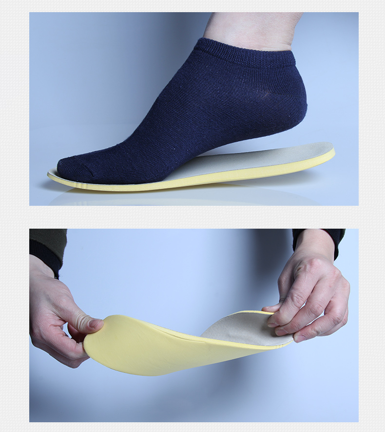 减震防臭透气超轻舒适猪皮男鞋垫