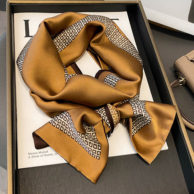 双层双面气质发带丝巾小长条