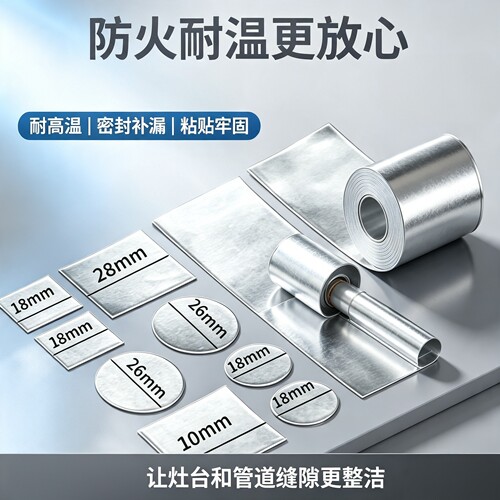 加厚自粘铝箔补锅贴耐高温堵漏
