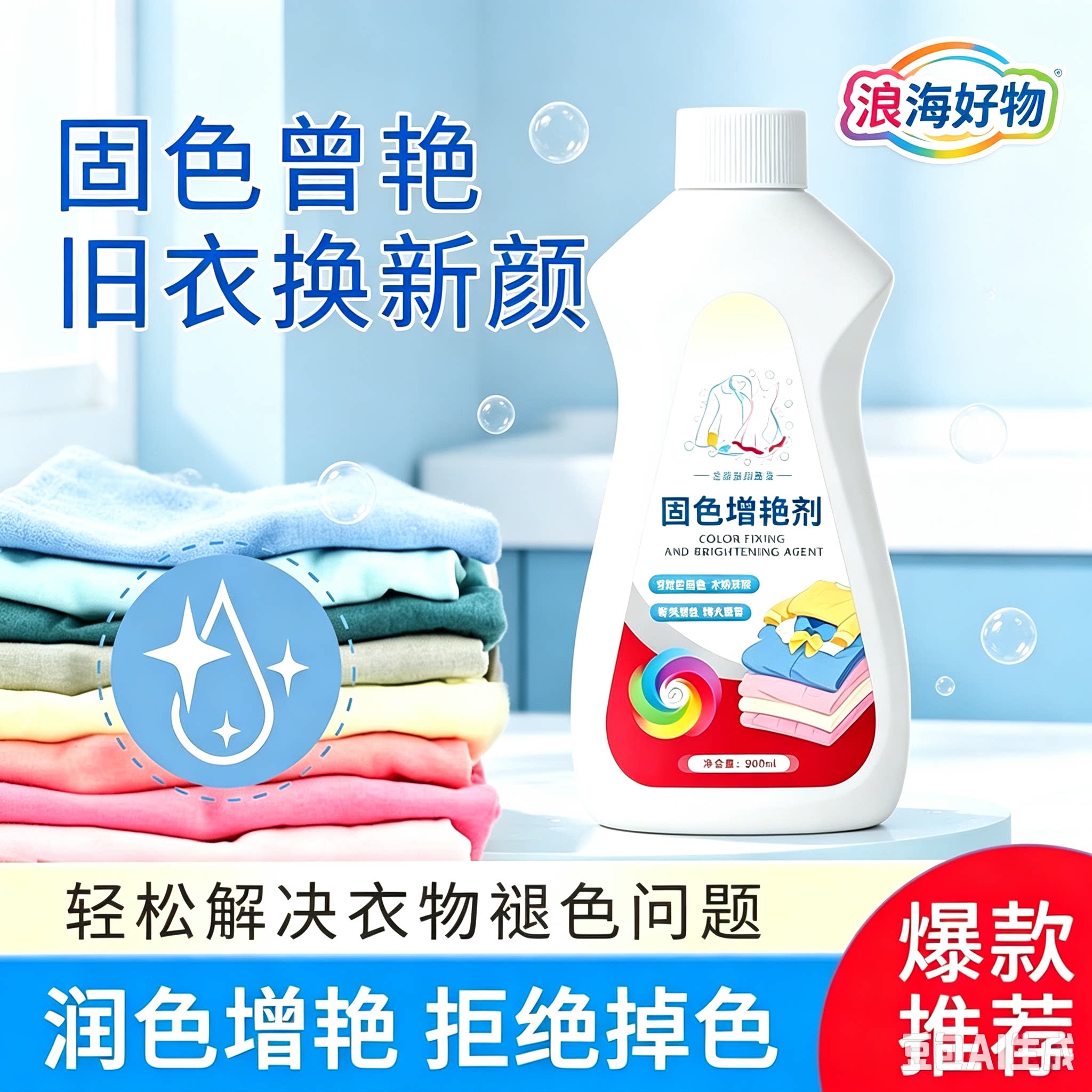 【爆款】增艳防掉色衣服褪色修复固色增艳剂彩色衣物锁色还原HQ2