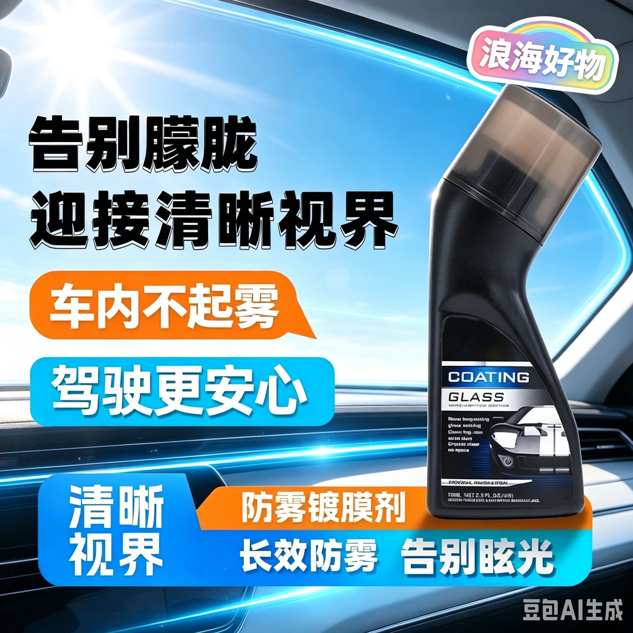 【拍一发三】清晰防雾镀膜剂车窗头盔镜片防雾除雾剂HQ