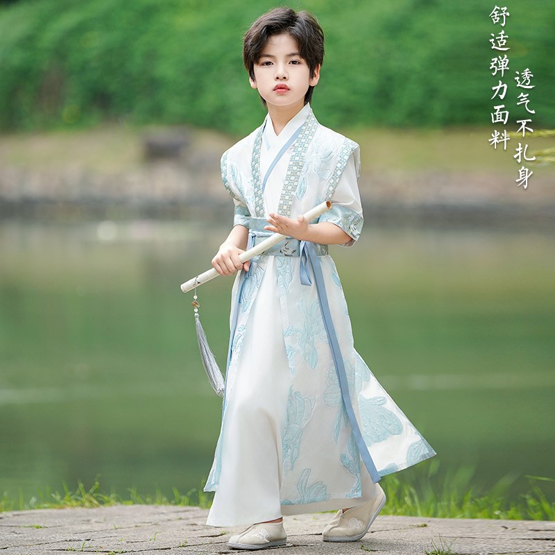 现货速发汉服男生武侠古风古装新款少儿春秋锦衣卫2024小少爷中秋