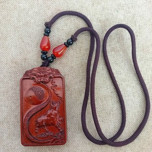 快速发货国潮十二生肖吊坠项链牌B子属相丑牛子鼠挂件寅虎猴蛇道